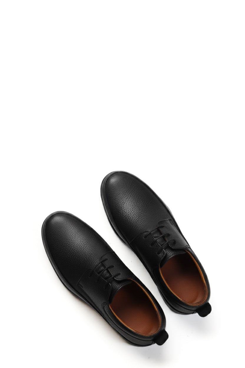 Plain Toe Derby – Genuine Leather Shoes