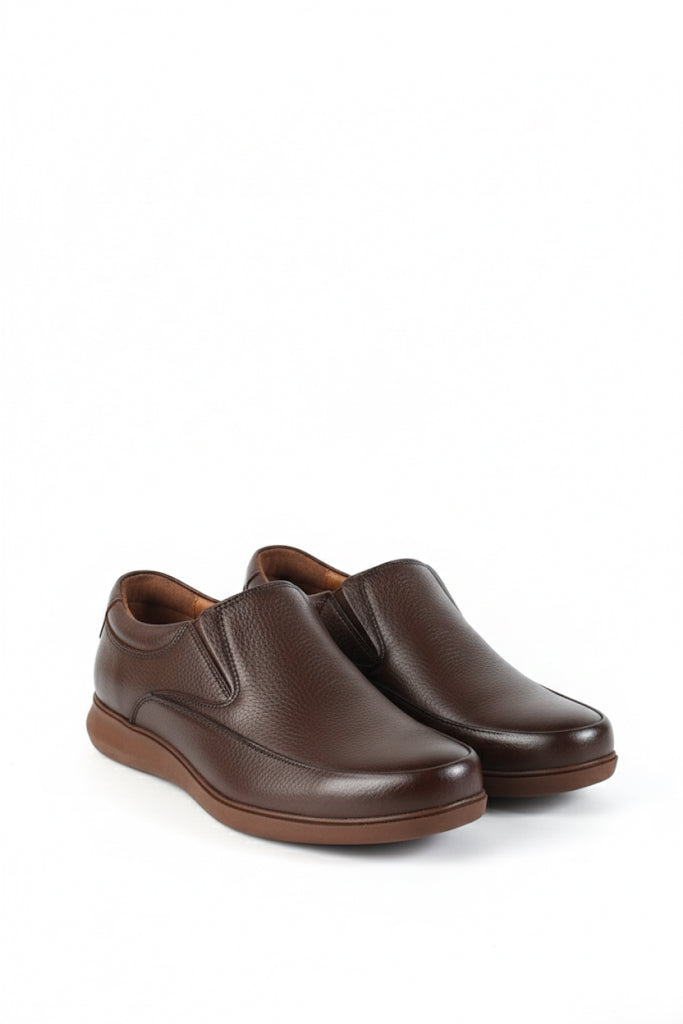 Plain Toe Derby – Genuine Leather Shoes